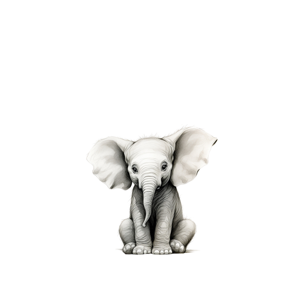 "Baby Elephant" Print