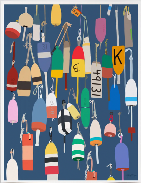 "Lobster Buoys" Print
