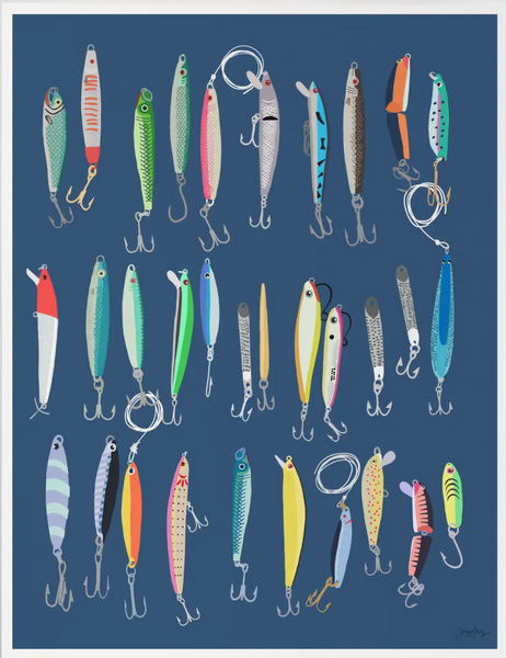 "Saltwater Fishing Lures" Print