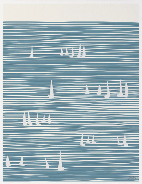 "Striped Sailing" Print