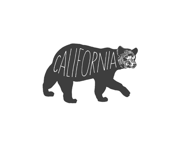 "California Bear" Print