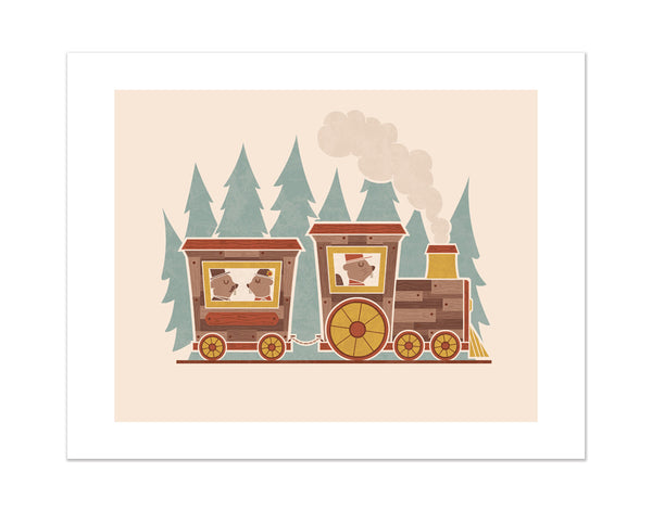 "Woodland Commute" Print
