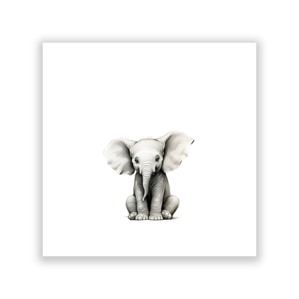 "Baby Elephant" Print