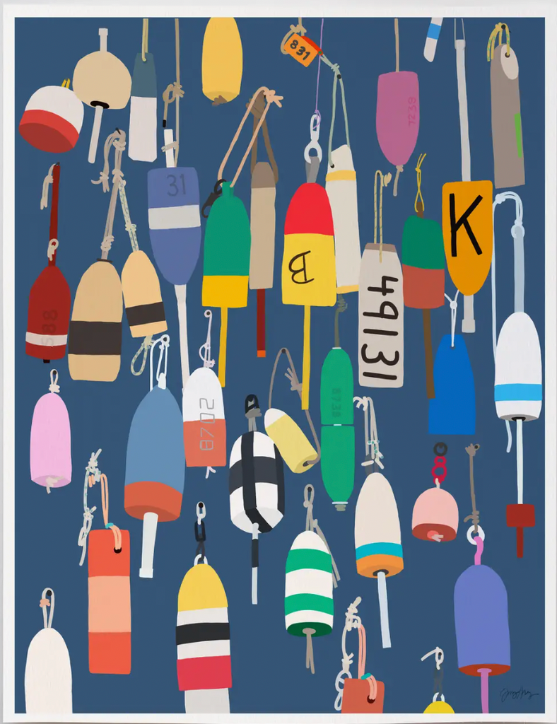 Lobster Buoys Print – Tree and the Rock