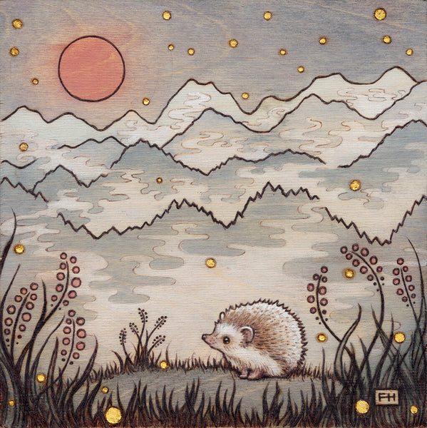 Fay Helfer "Hedgehog in the Fog" Print