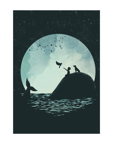 "The Boy and the Whale" Print