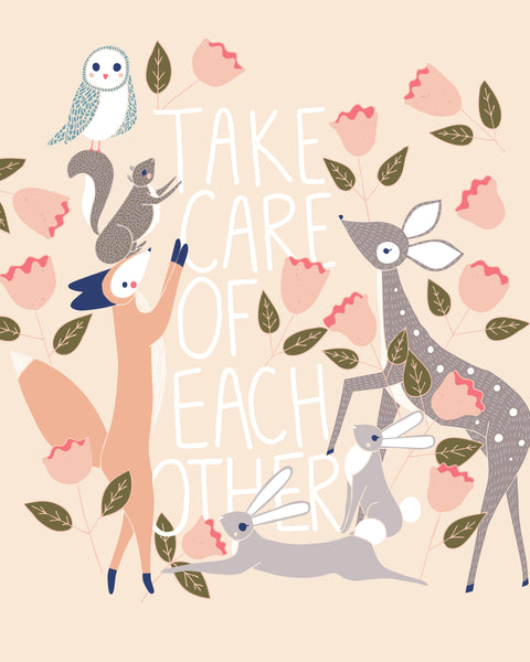 Stacie Bloomfield "Take Care of Each Other" Print